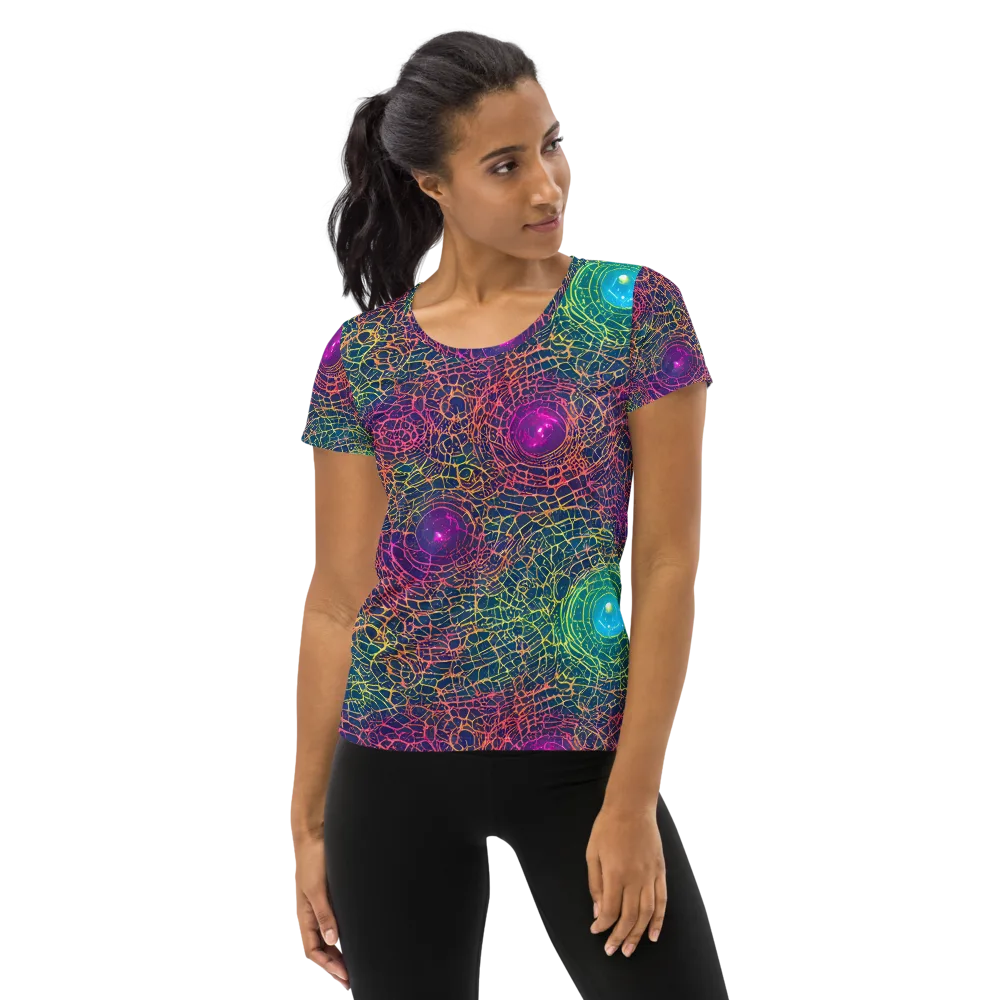 Velde Vortex on Women's Athletic T-Shirt — Front