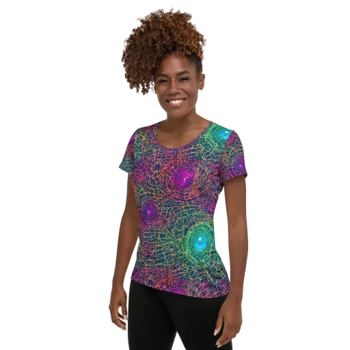 Velde Vortex on a Women's Athletic T-Shirt