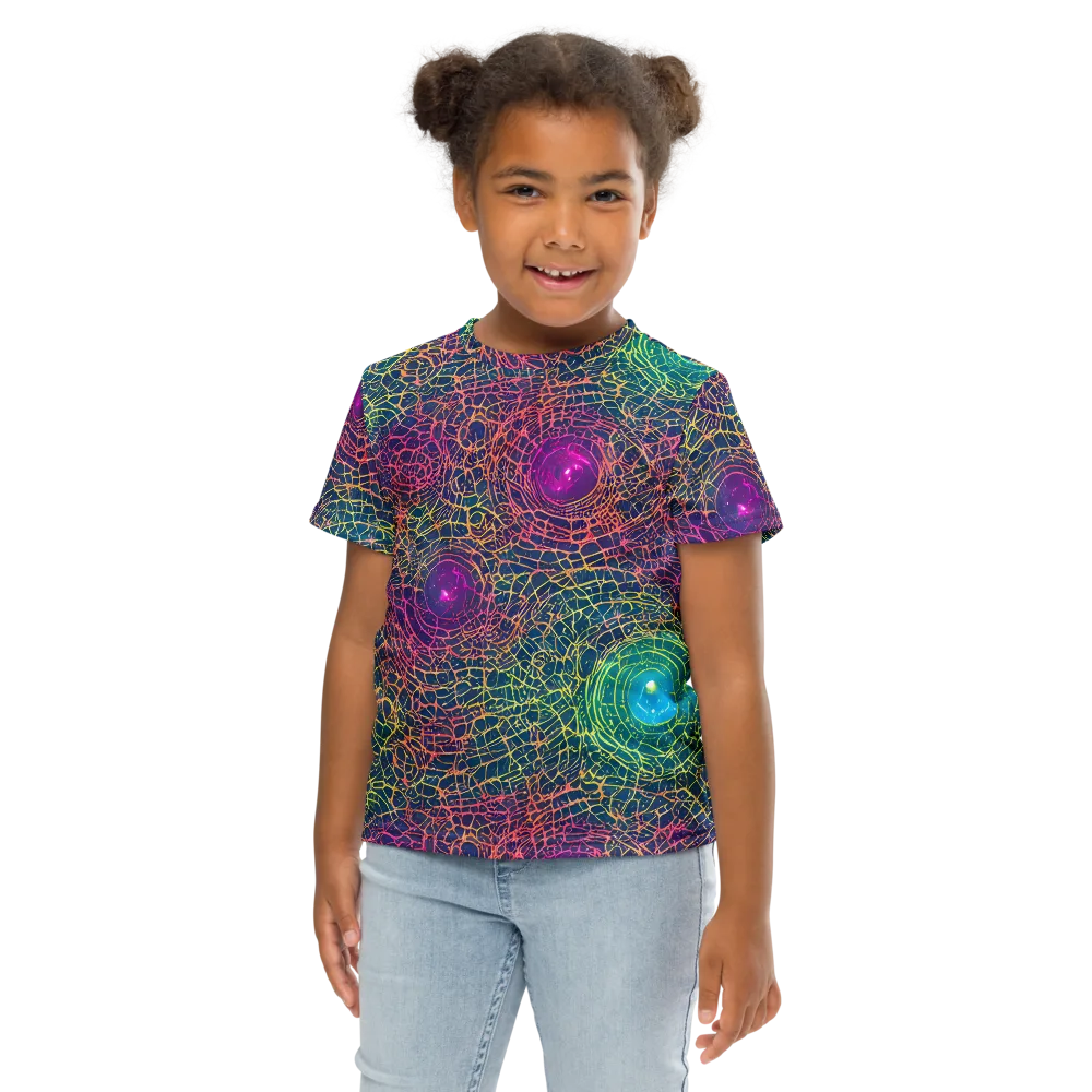 Velde Vortex on Kids Crew Neck T-Shirt — Front