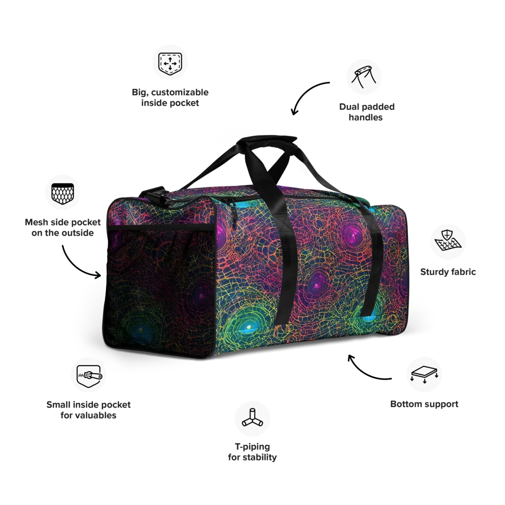 Velde Vortex on Duffle Bag — Right Front