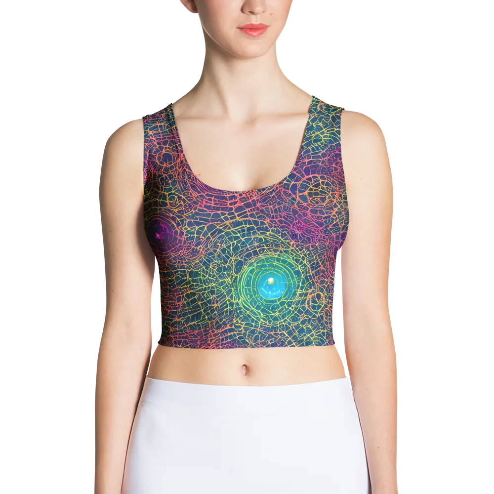 Velde Vortex on Crop Top — Front