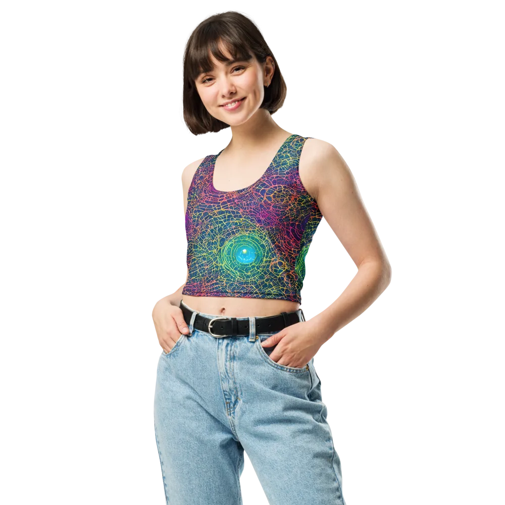 Velde Vortex on Crop Top — Front