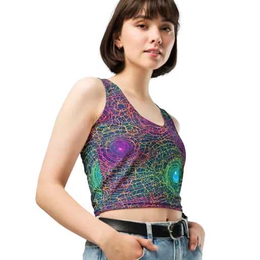 Velde Vortex on a Crop Top