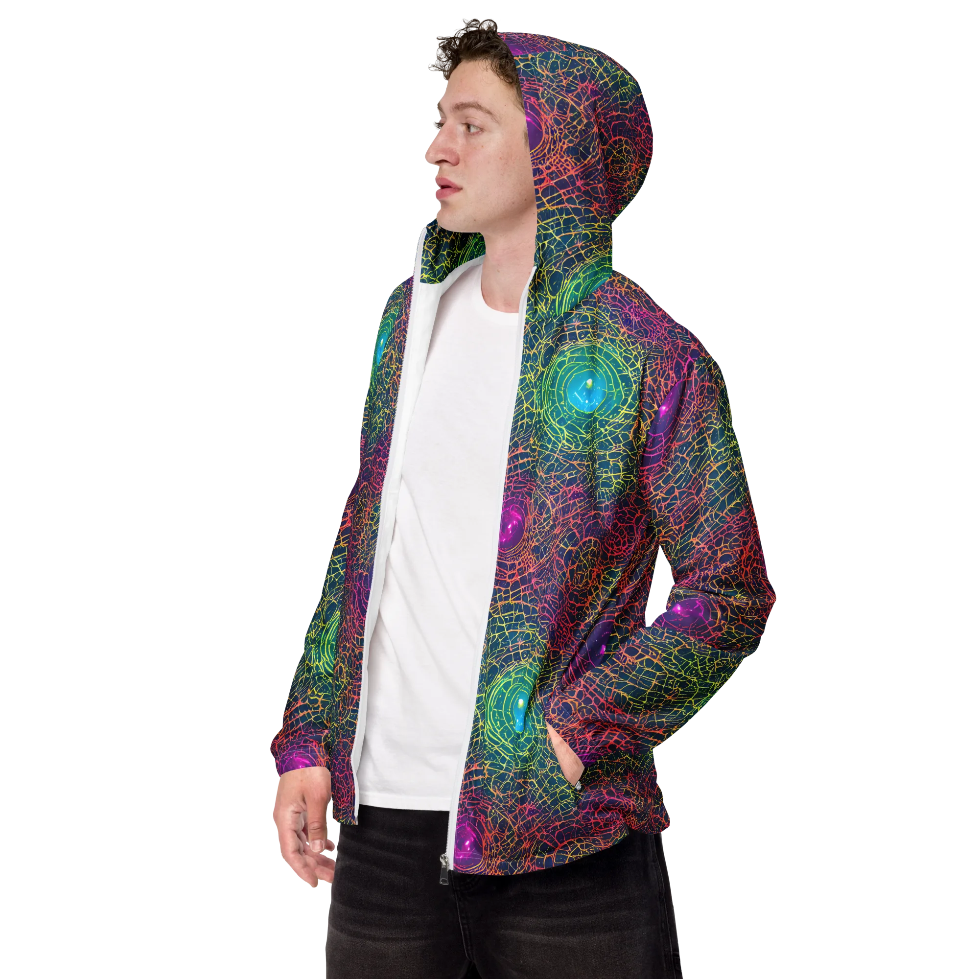 Velde Vortex on Men's Windbreaker — Left Front