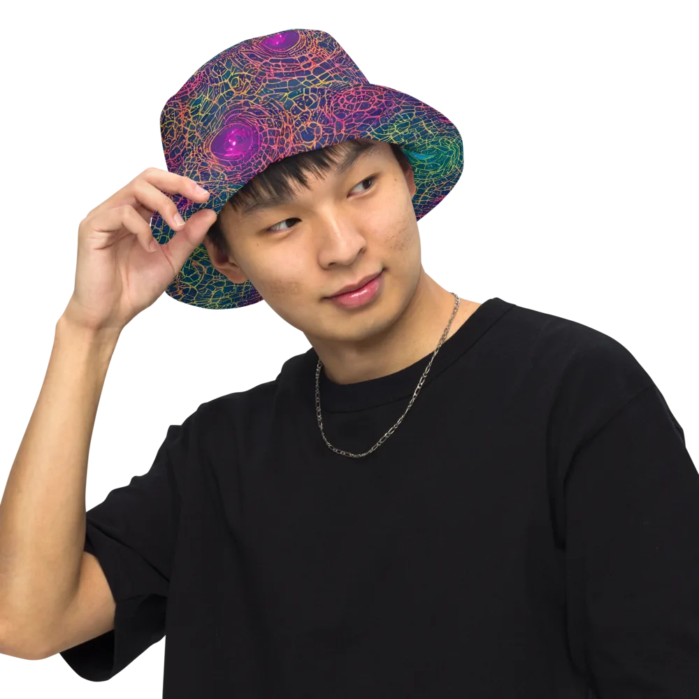 Velde Vortex on Reversible Bucket Hat — Front Inside