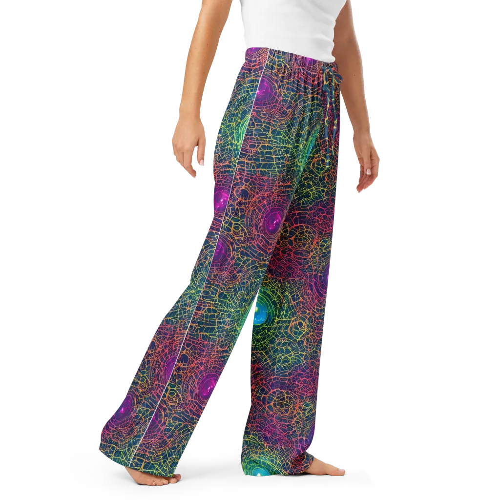 Velde Vortex on Women's Pajama Pants — Right Front