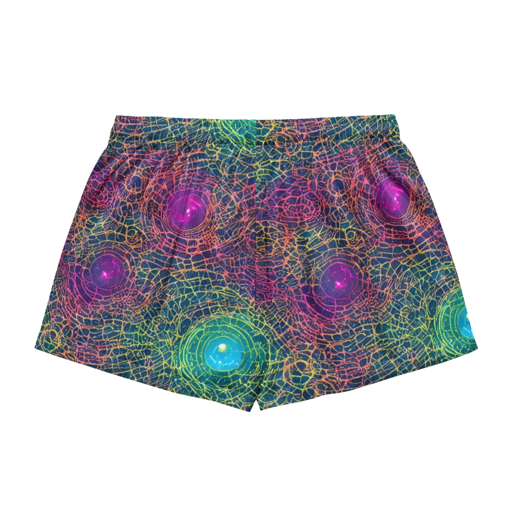 Velde Vortex on Women's Pajama Shorts — Back