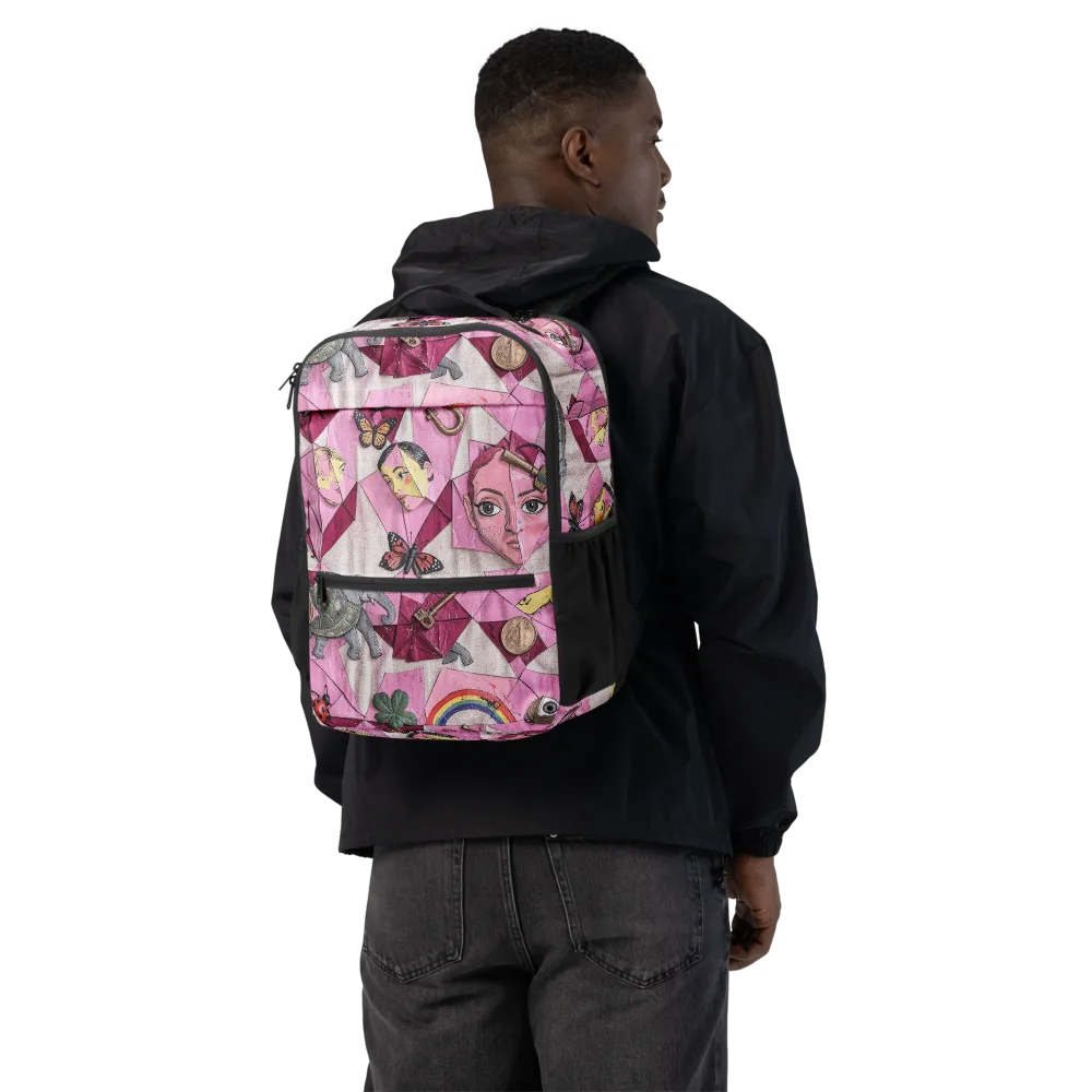 Pink Paradox on Utility Backpack — Back