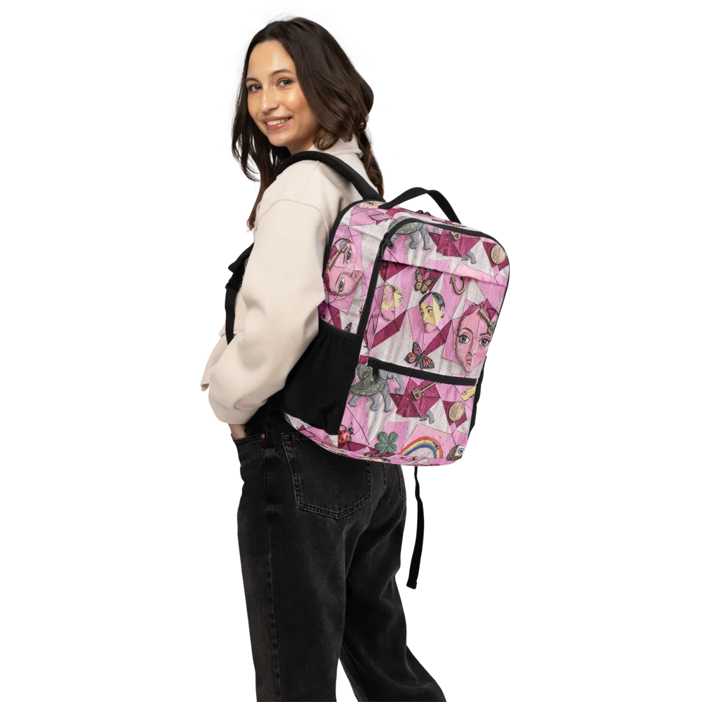 Pink Paradox on Utility Backpack — Back