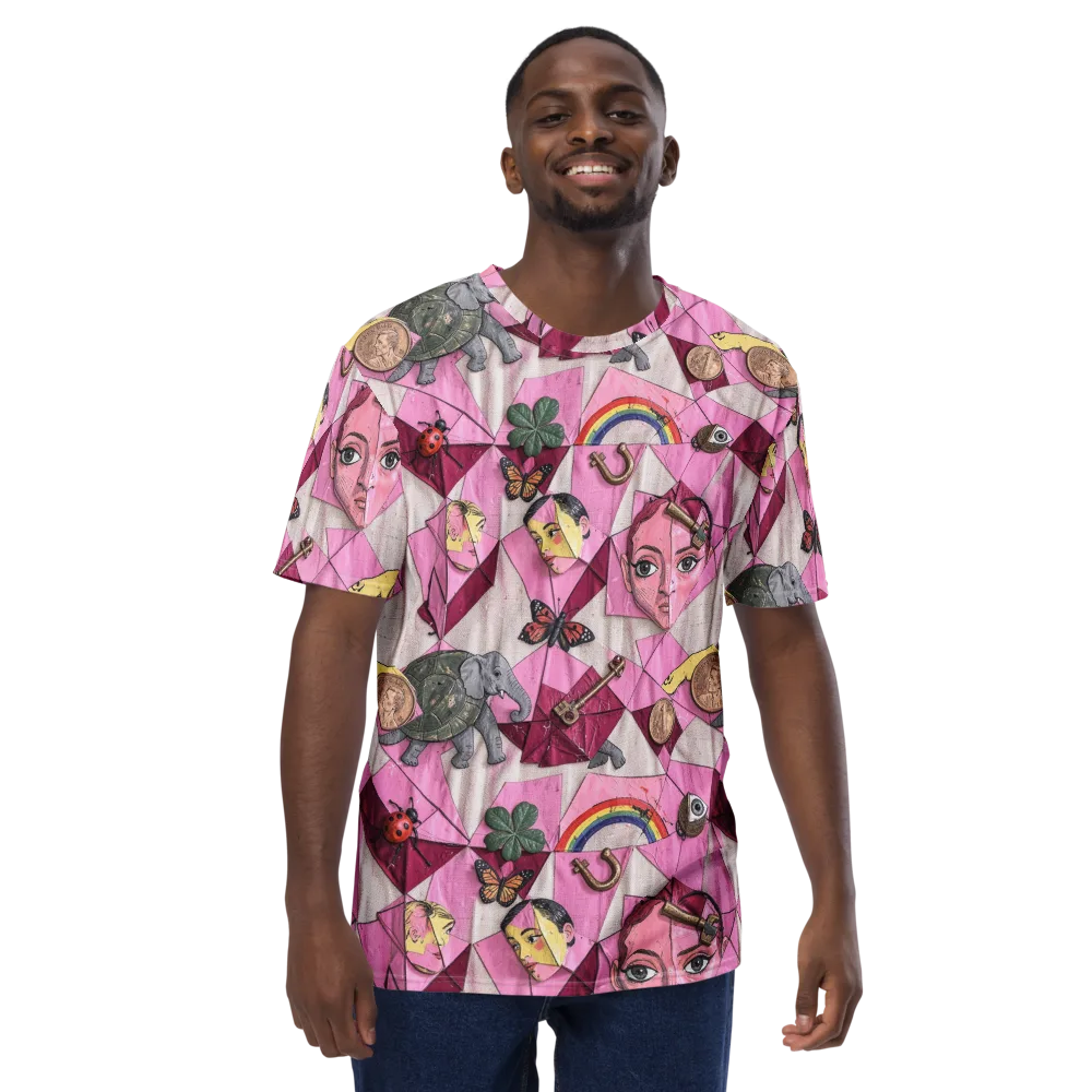 Pink Paradox on Men's Crew Neck T-Shirt — Front