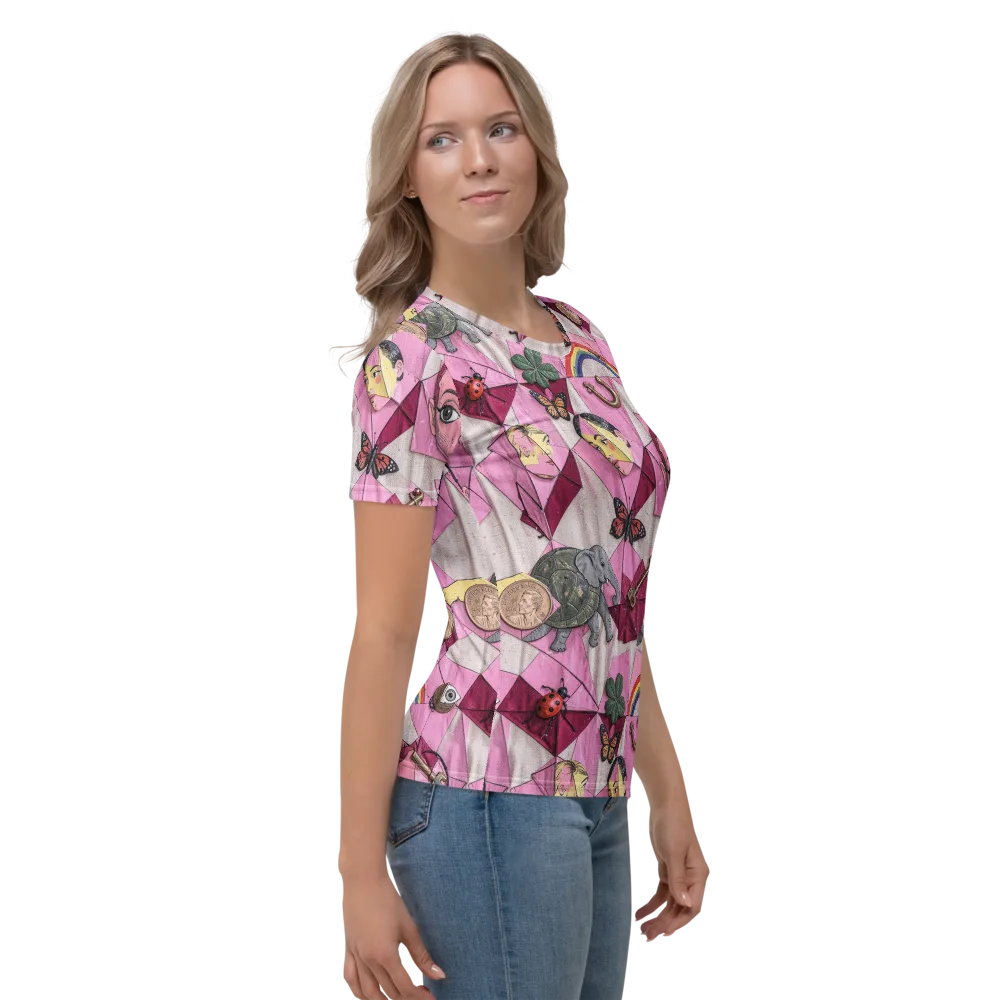 Pink Paradox on Women's Crew Neck T-Shirt — Right