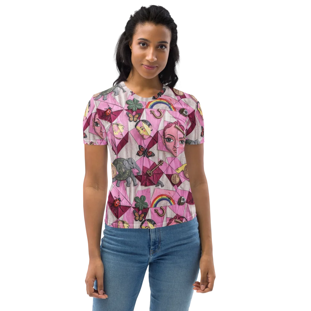 Pink Paradox on Women's Crew Neck T-Shirt — Front