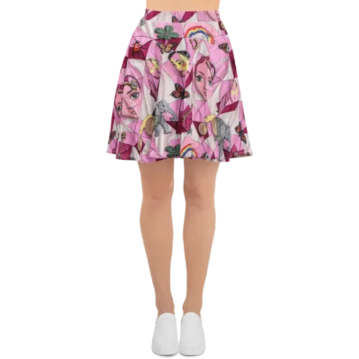 Pink Paradox on a Skater Skirt