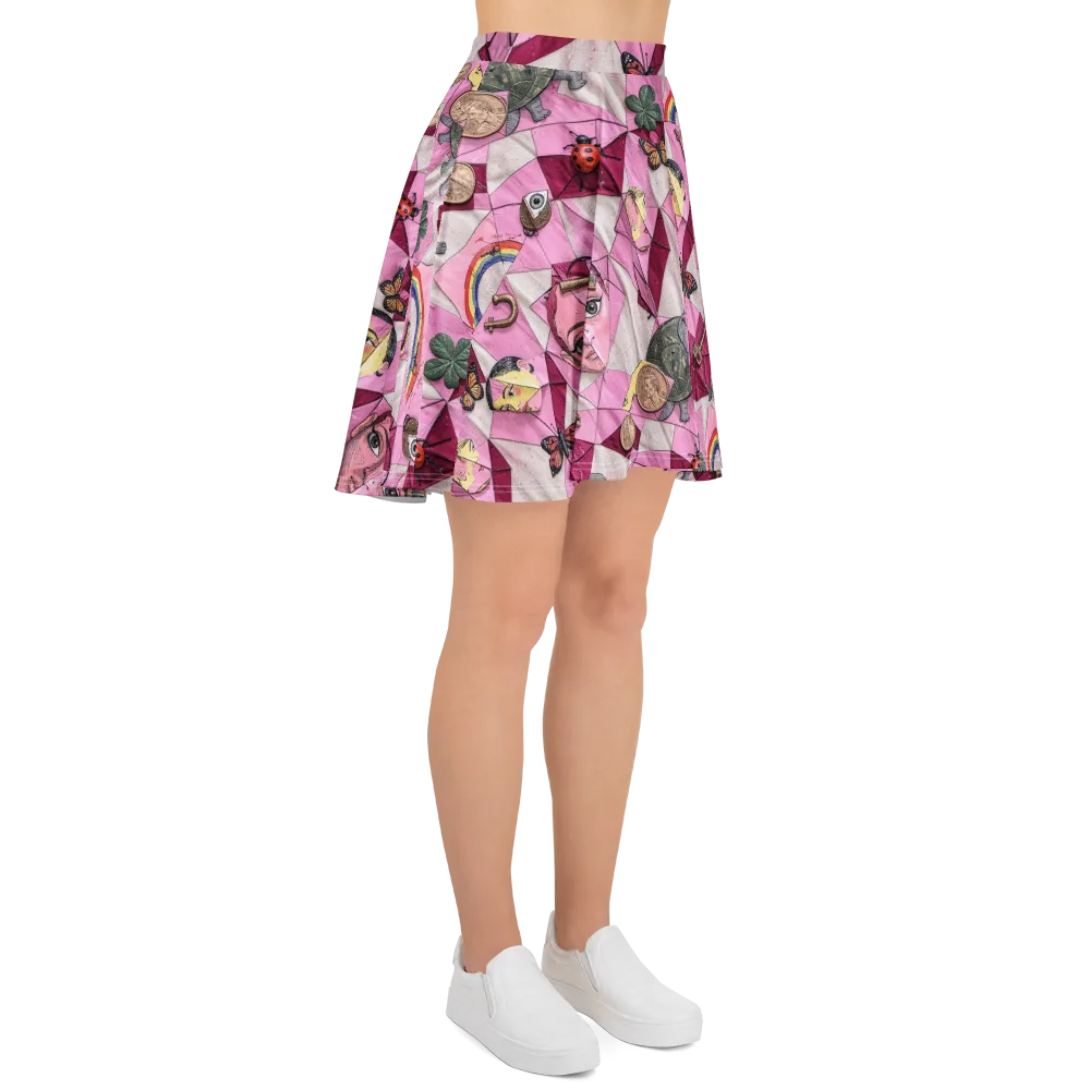 Pink Paradox on Skater Skirt — Right