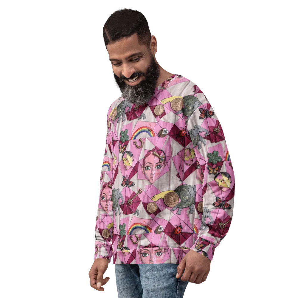 Pink Paradox on Sweatshirt — Left Front