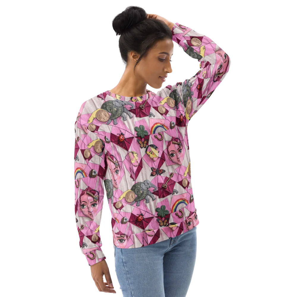 Pink Paradox on Sweatshirt — Right Front
