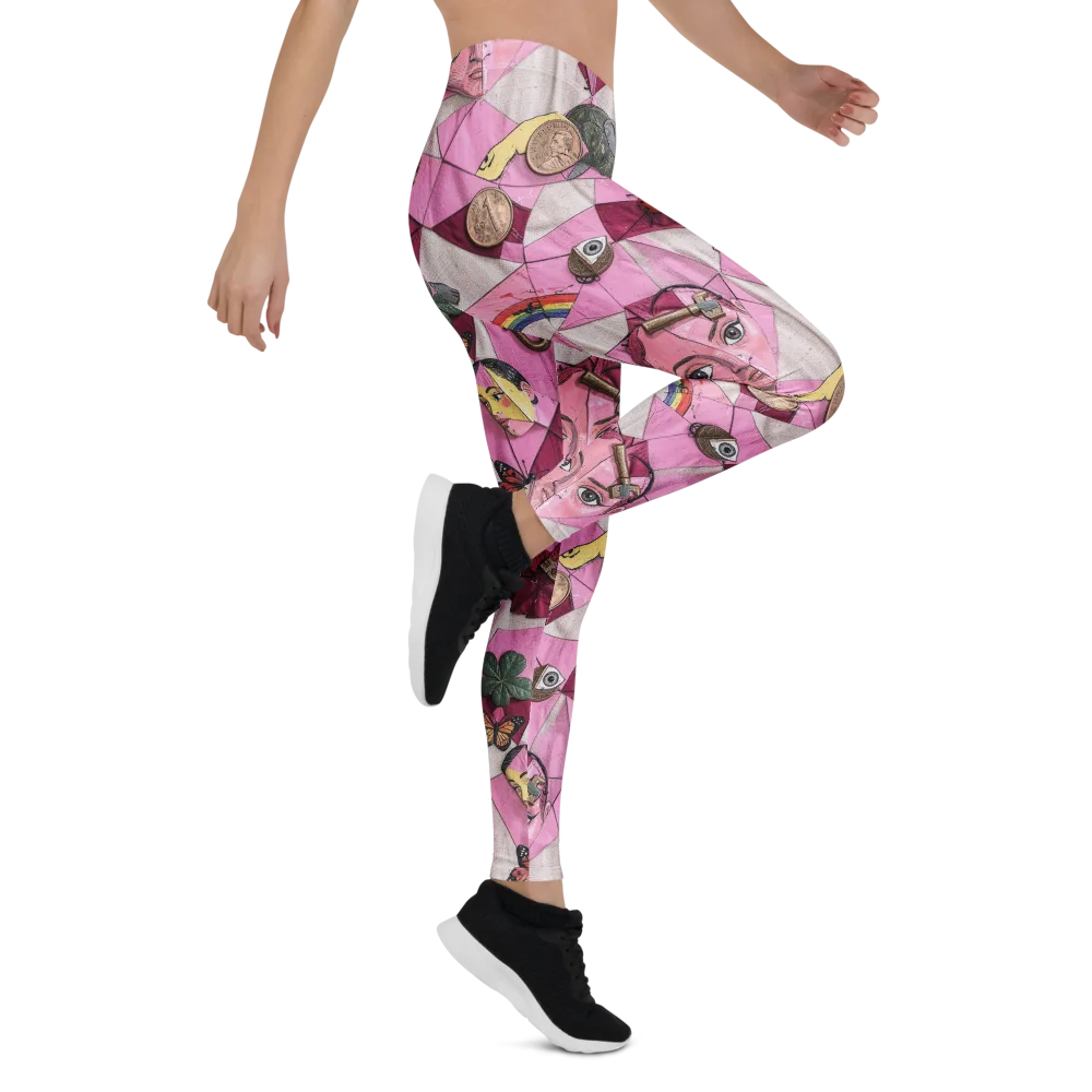 Pink Paradox on Leggings — Right