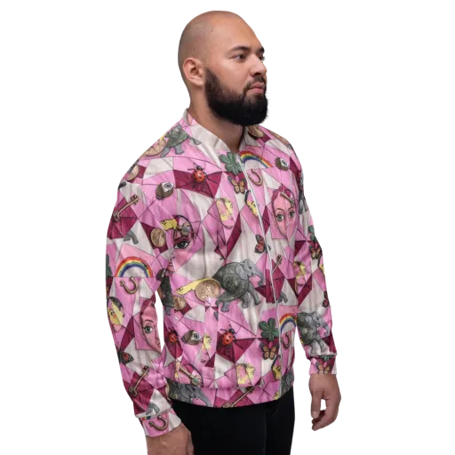 Pink Paradox on a Bomber Jacket
