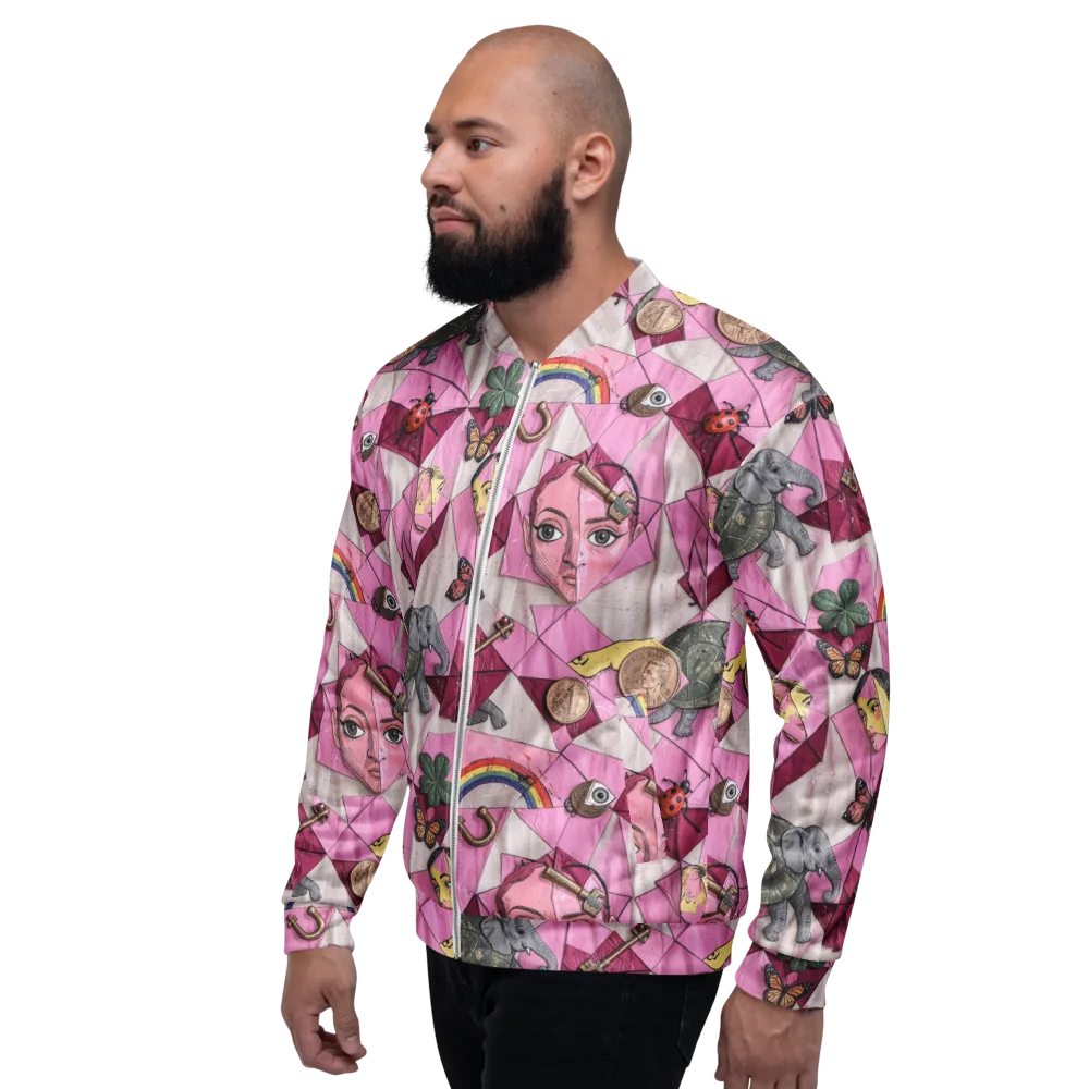 Pink Paradox on Bomber Jacket — Left