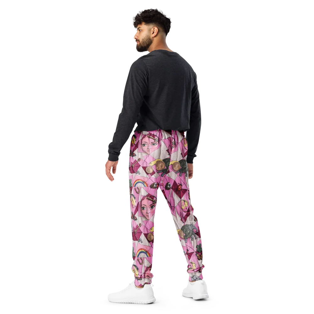 Pink Paradox on Men's Joggers — Back
