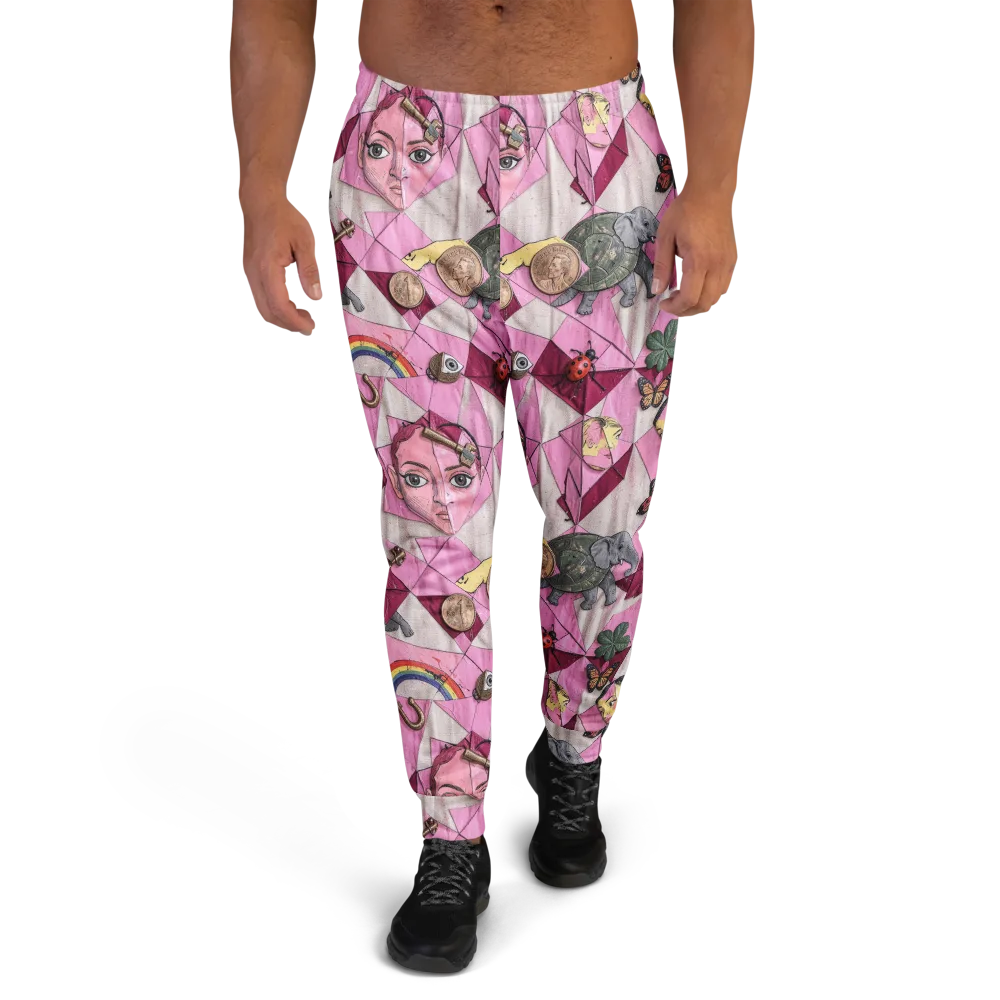 Pink Paradox on Men's Joggers — Front