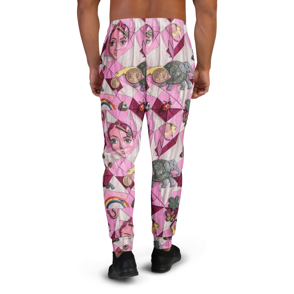 Pink Paradox on Men's Joggers — Back
