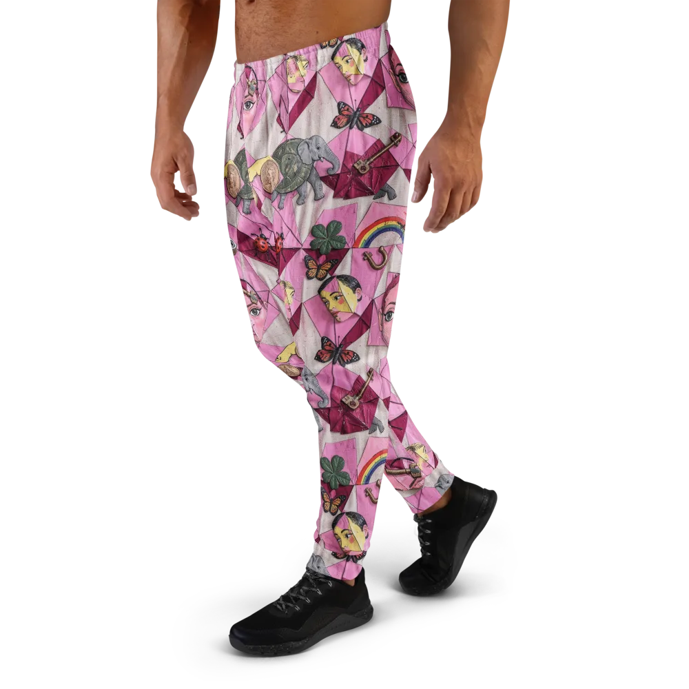 Pink Paradox on Men's Joggers — Left
