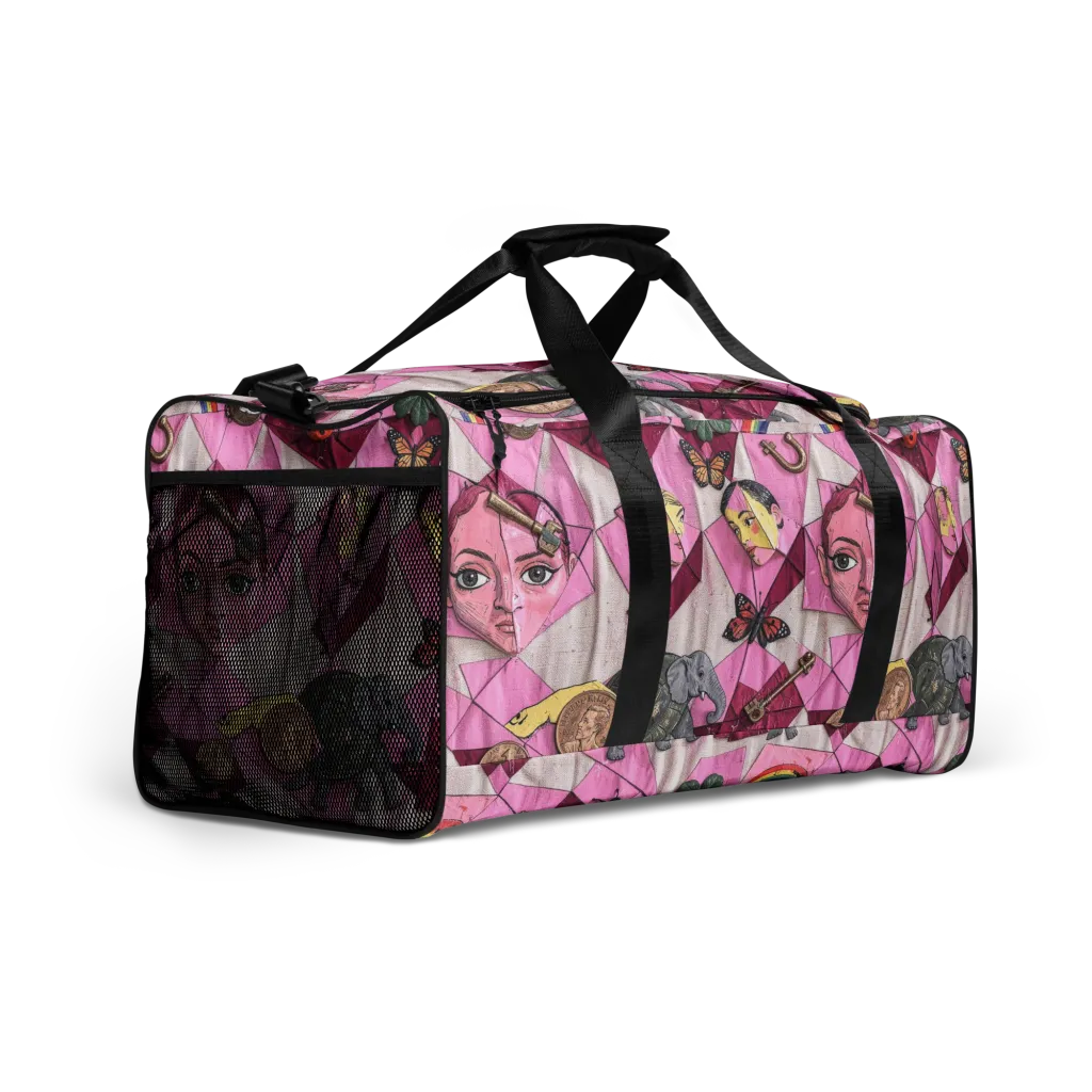 Pink Paradox on Duffle Bag — Right Front