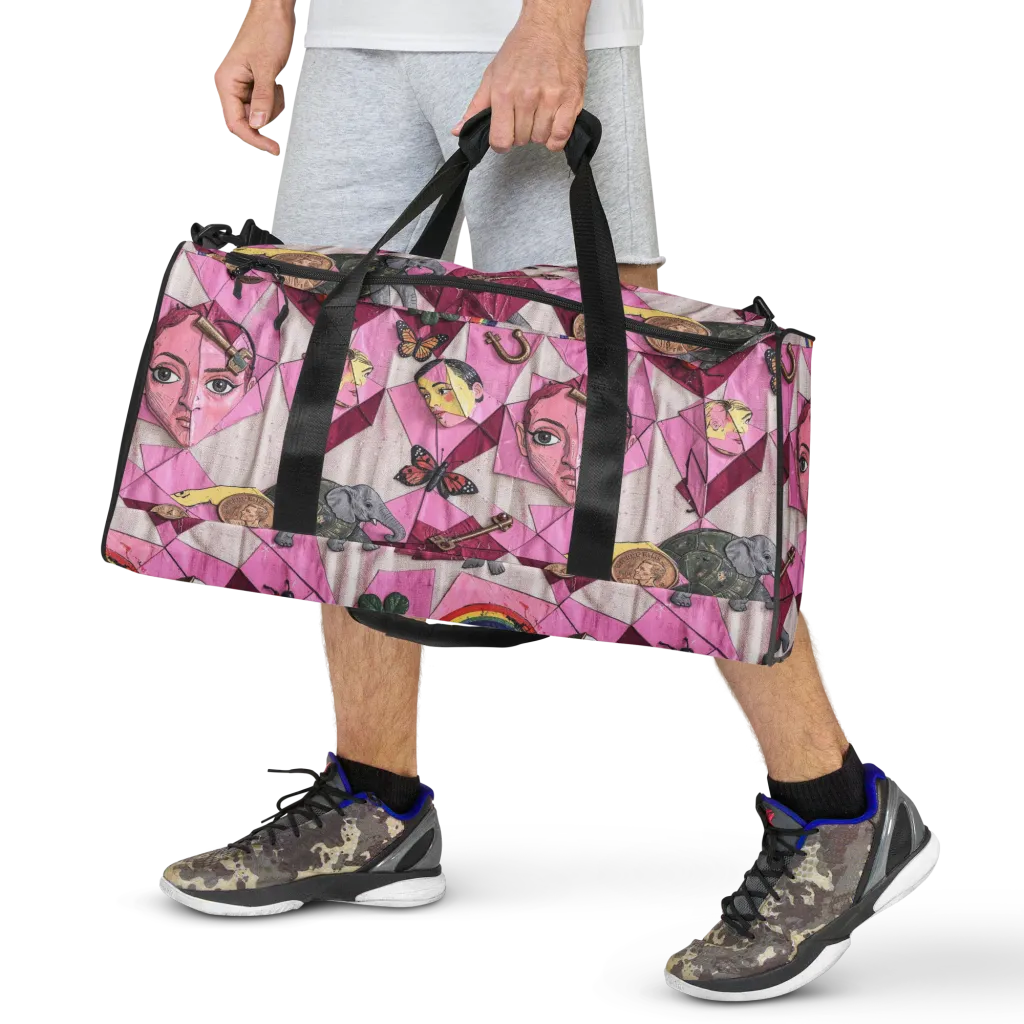 Pink Paradox on Duffle Bag — Front