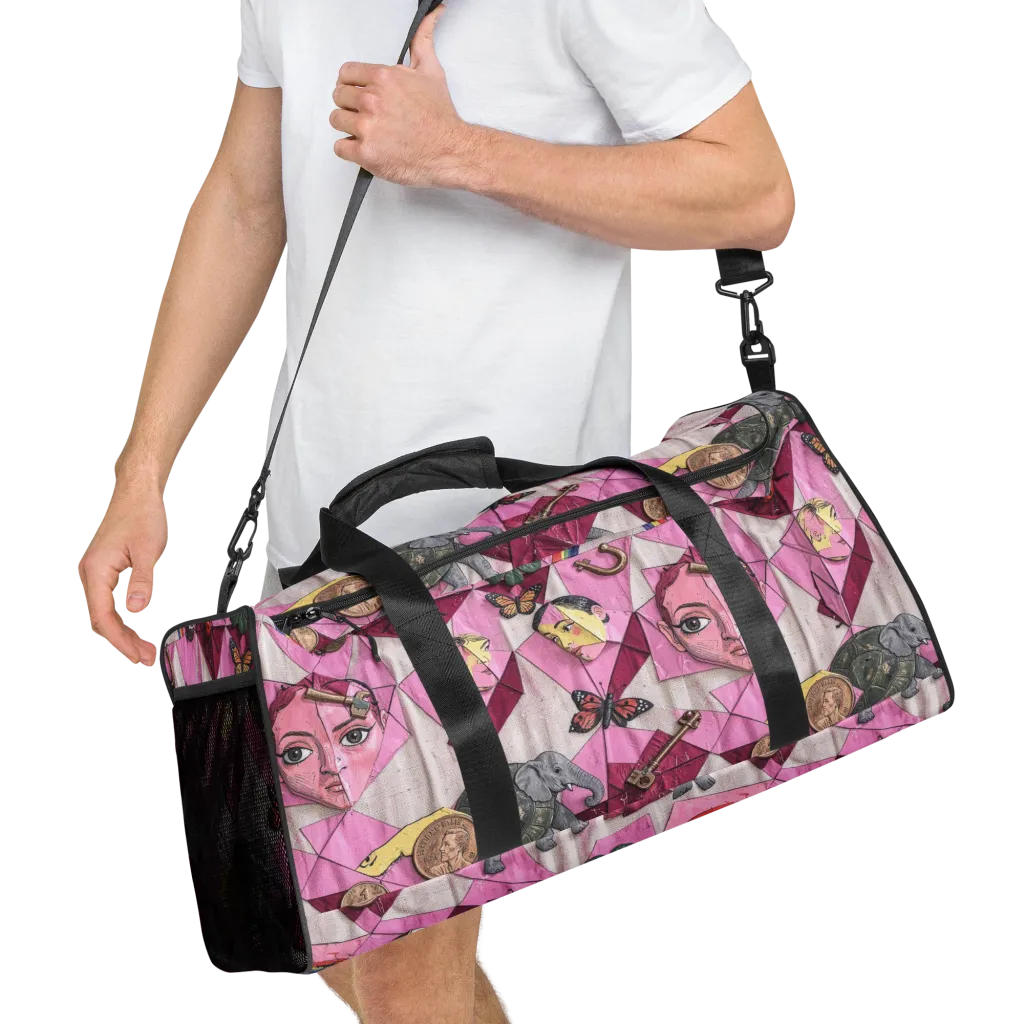 Pink Paradox on Duffle Bag — Right Front