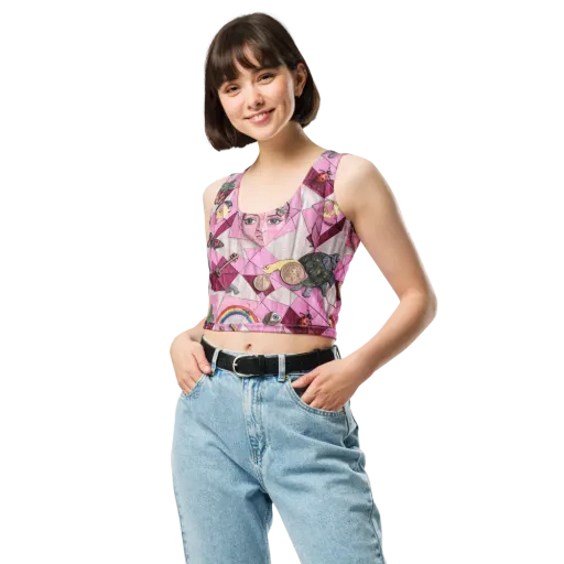 Pink Paradox on a Crop Top