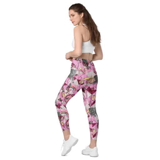 Pink Paradox on a Leggings with Pockets