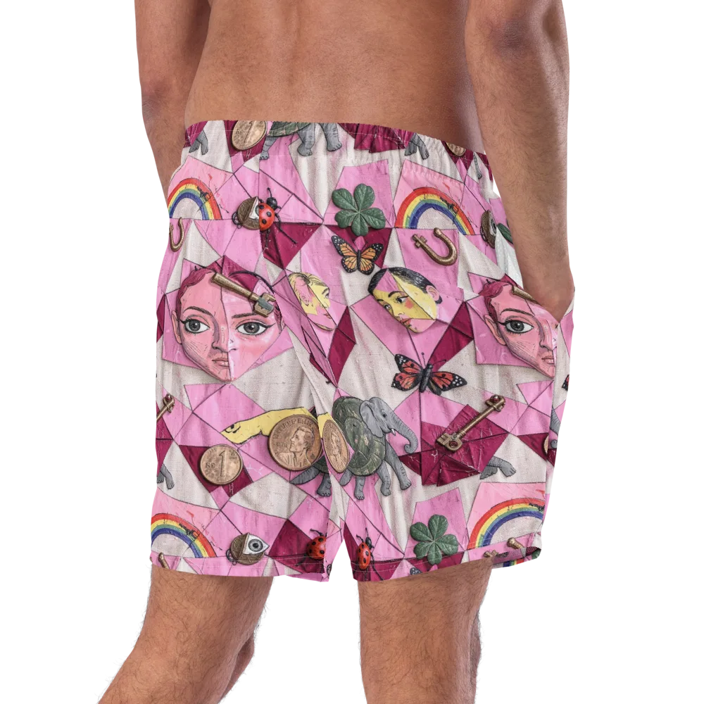Pink Paradox on Swim Trunks — Right Back