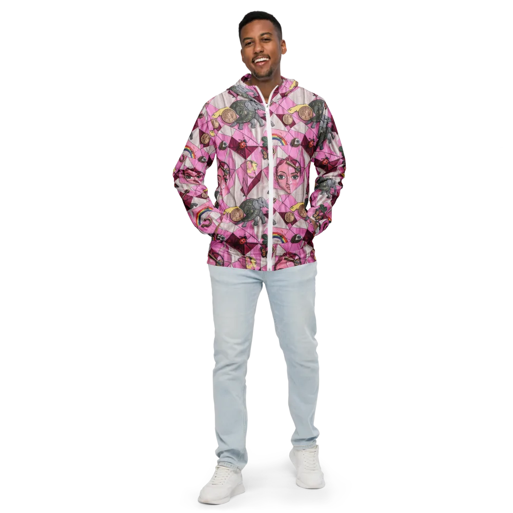 Pink Paradox on Men's Windbreaker — Front