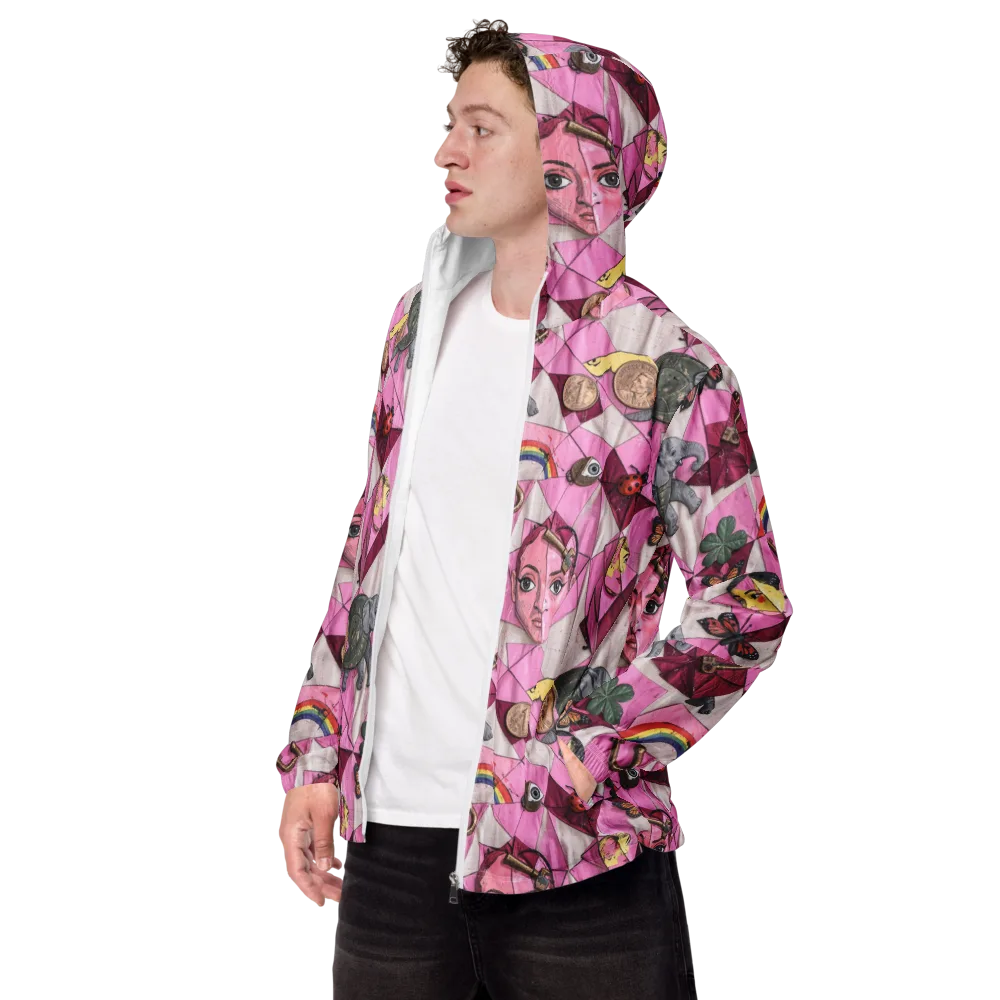 Pink Paradox on Men's Windbreaker — Left Front