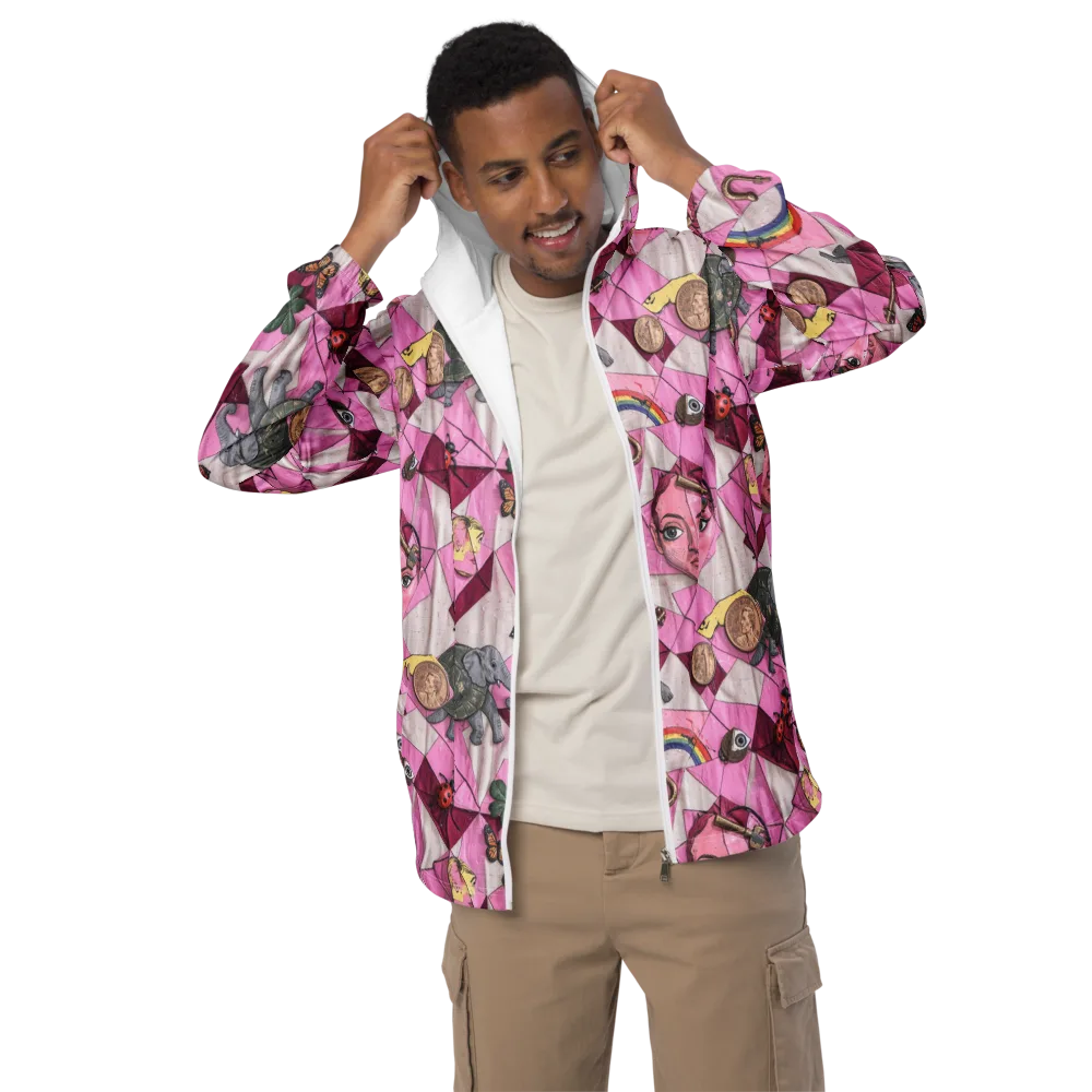 Pink Paradox on Men's Windbreaker — Front