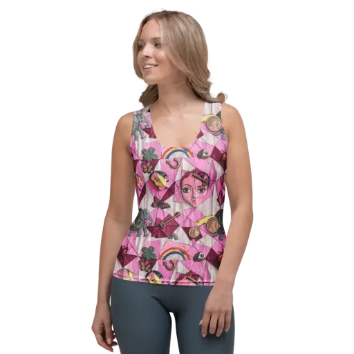 Pink Paradox on a Women's Tank Top