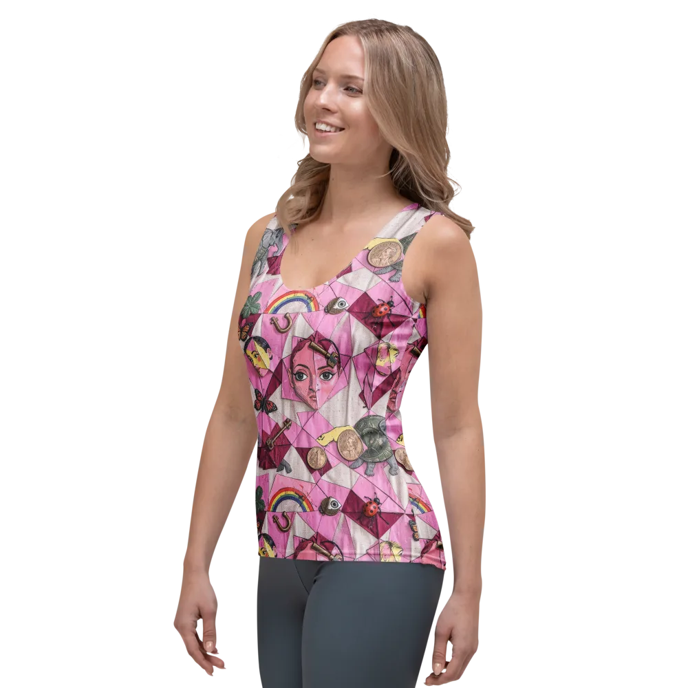 Pink Paradox on Women's Tank Top — Left Front