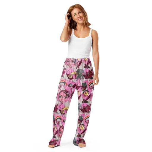 Pink Paradox on a Women's Pajama Pants