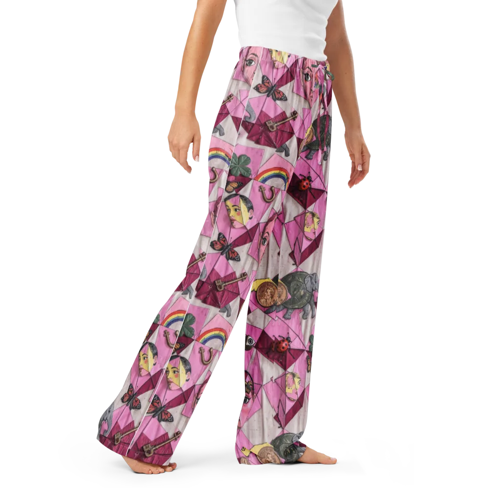 Pink Paradox on Women's Pajama Pants — Right Front
