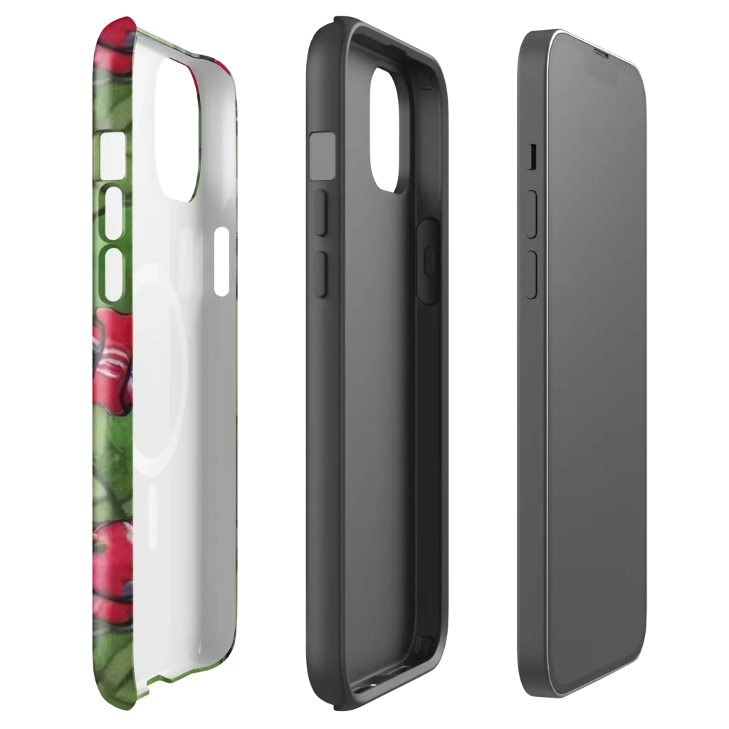 Crimson Lily Pad on MagSafe Tough Case for iPhone® — Front