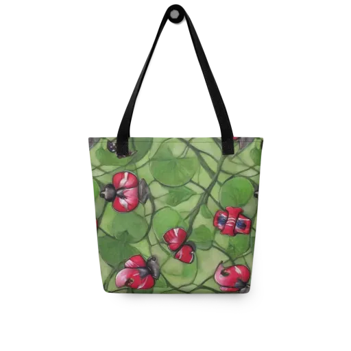 Crimson Lily Pad on a Tote Bag