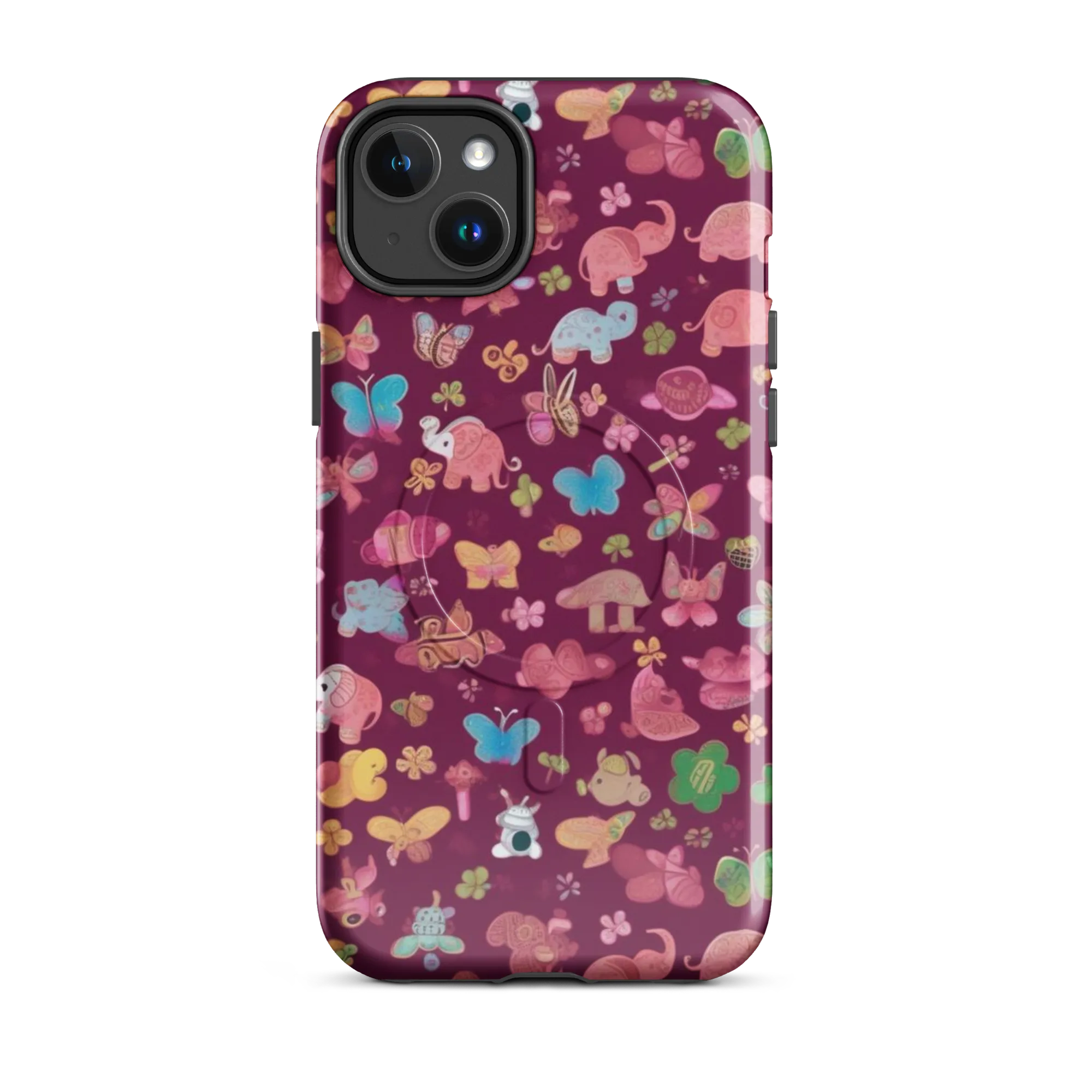 Mauve Meadow on MagSafe Tough Case for iPhone® — Front