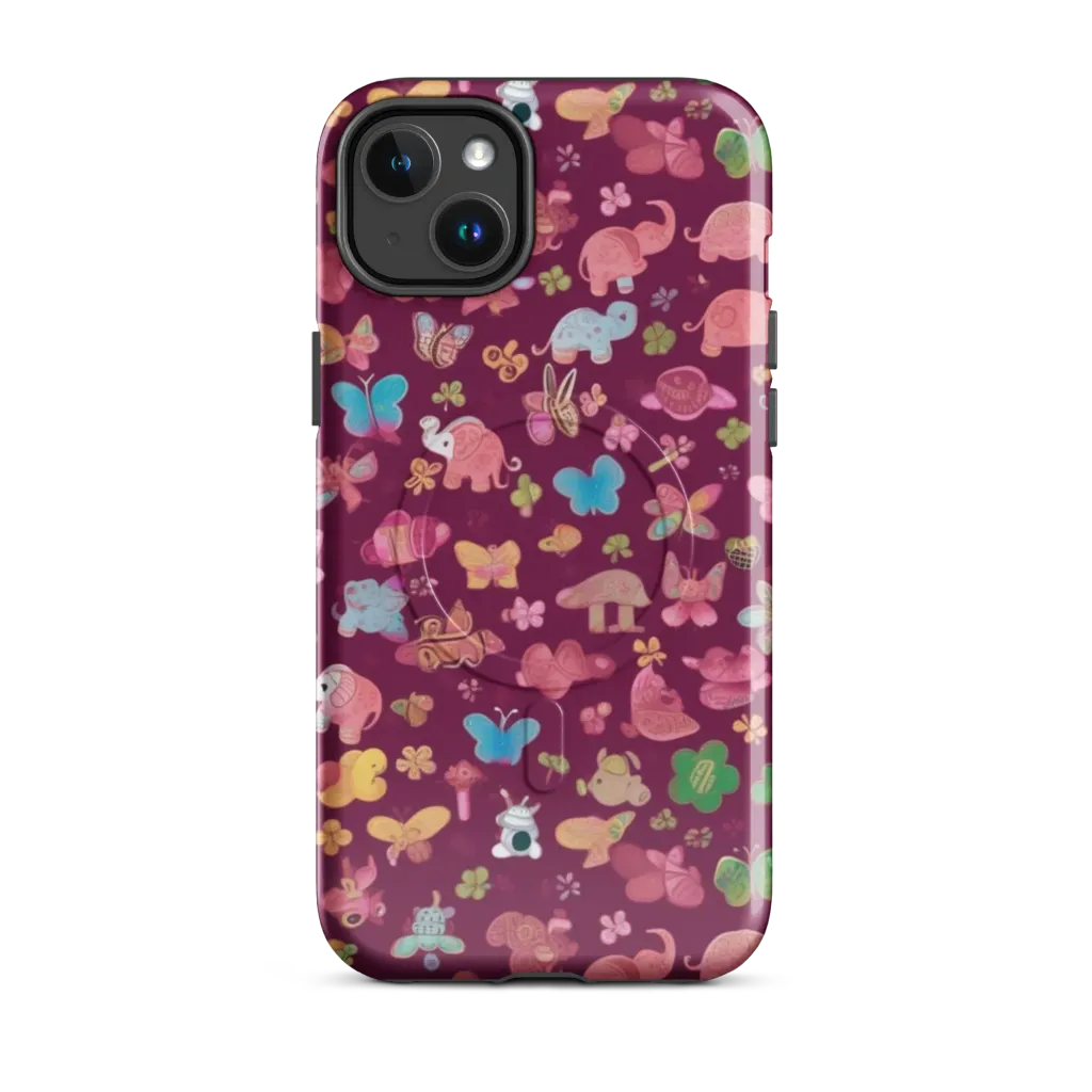 Mauve Meadow on MagSafe Tough Case for iPhone® — Front