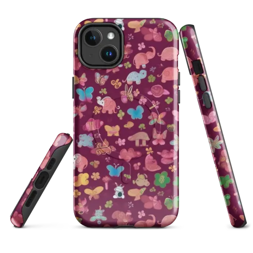 Mauve Meadow on a MagSafe Tough Case for iPhone®