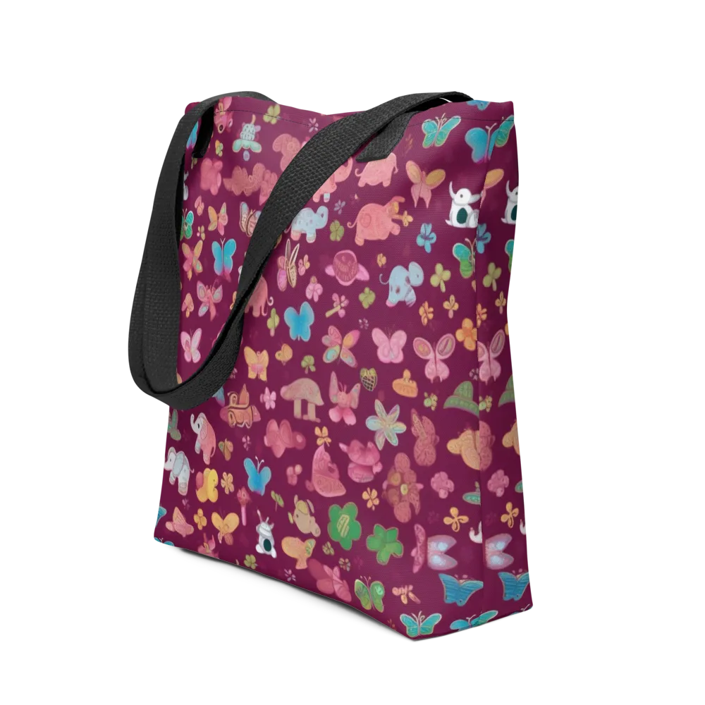 Mauve Meadow on Tote Bag — Front