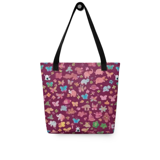 Mauve Meadow on a Tote Bag