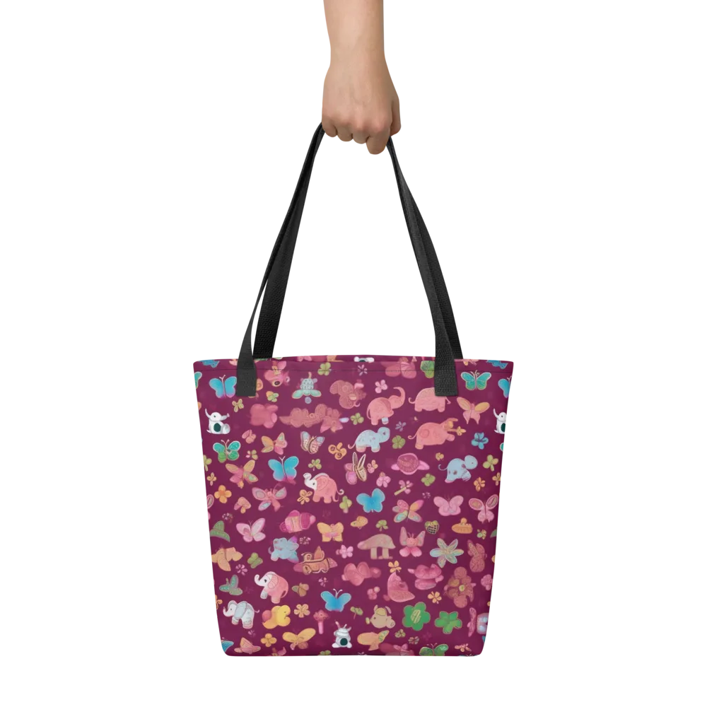 Mauve Meadow on Tote Bag — Front