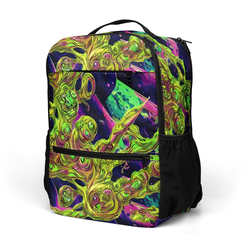 Neon Moonfall on Utility Backpack — Left Front