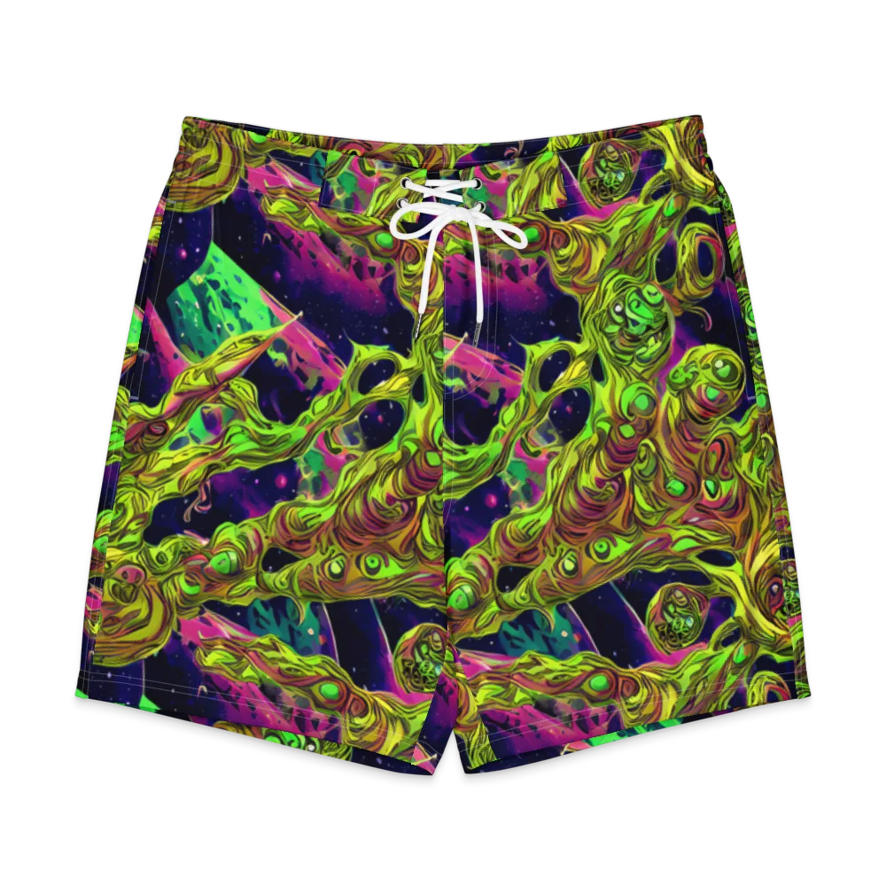 Neon Moonfall on Men's Board Shorts — Front